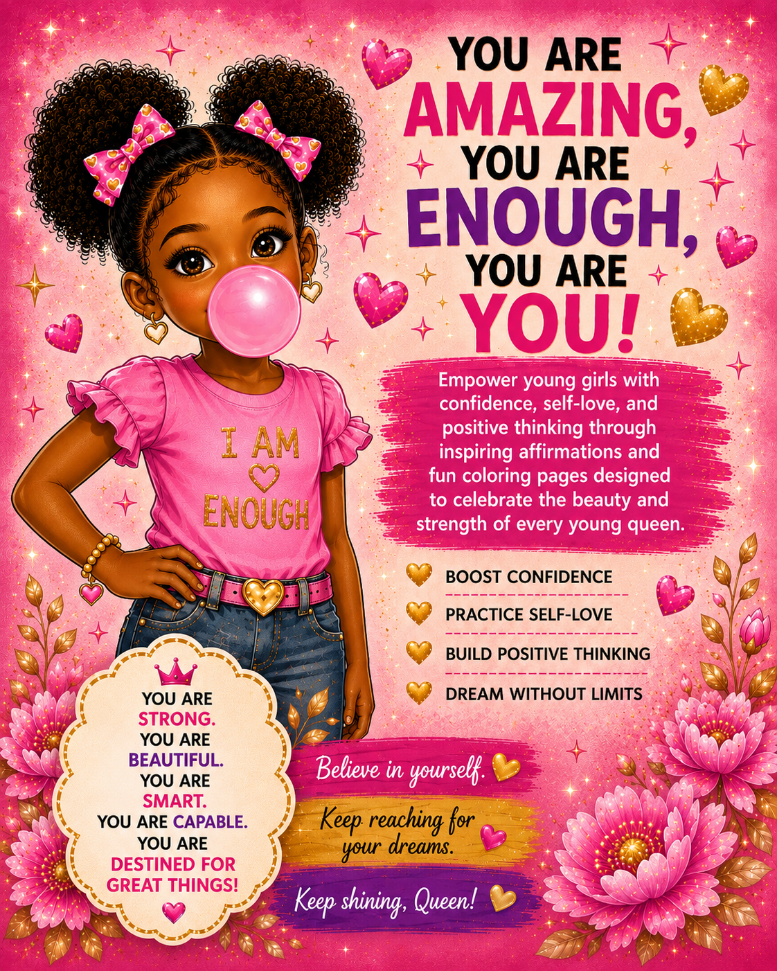 Black Girl Magic: An Affirmation Coloring Book