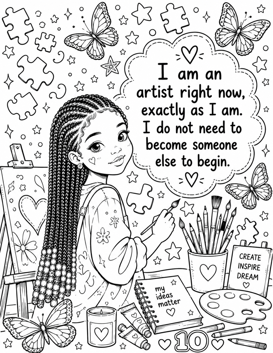 Black Girl Magic: An Affirmation Coloring Book