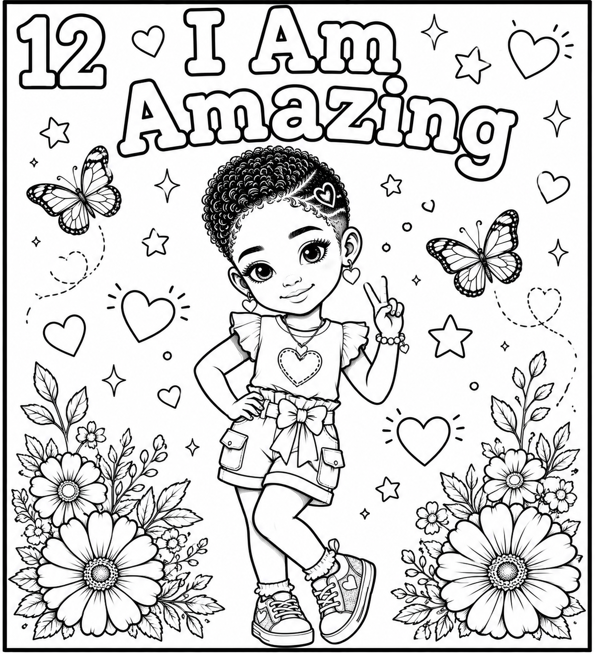 Black Girl Magic: An Affirmation Coloring Book